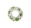 Korálek na náramek se zelenými krystaly
