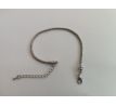Náramek Hadí řetízek 19 cm Platina Závit