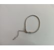 Náramek Hadí řetízek 19 cm Platina Závit