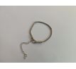 Náramek Hadí řetízek 18,5 cm Platina Závit